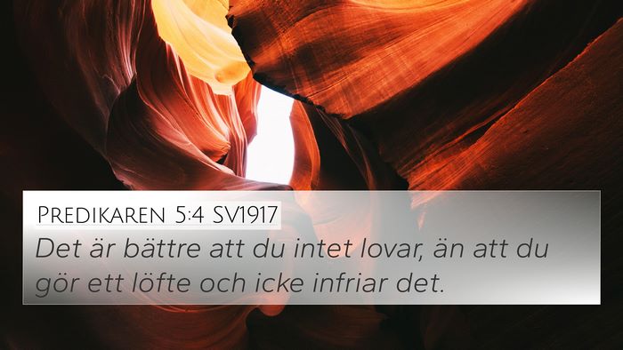 Predikaren 5:4 SV1917 Bible Verse Image