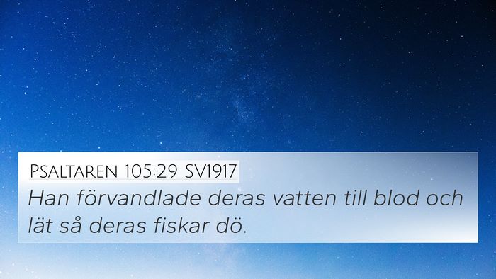 Psaltaren 105:29 SV1917 Bible Verse Image