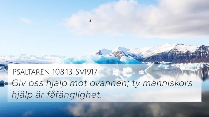 Psaltaren 108:13 SV1917 Bible Verse Image