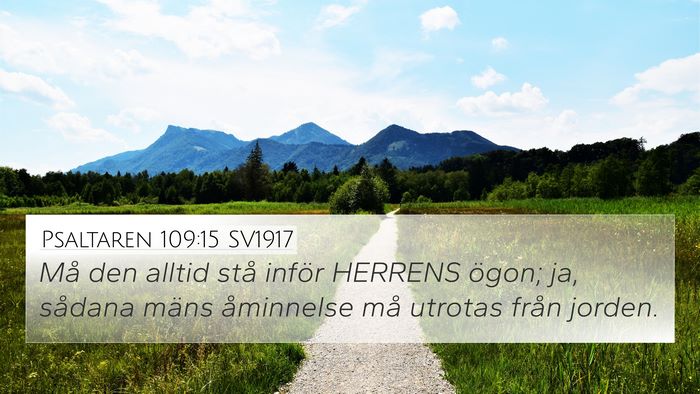 Psaltaren 109:15 SV1917 Bible Verse Image