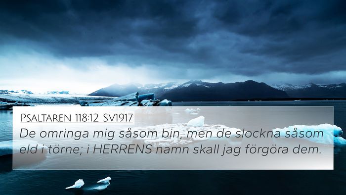 Psaltaren 118:12 SV1917 Bible Verse Image