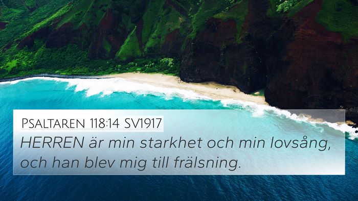 Psaltaren 118:14 SV1917 Bible Verse Image