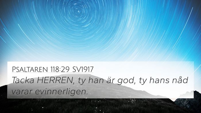 Psaltaren 118:29 SV1917 Bible Verse Image