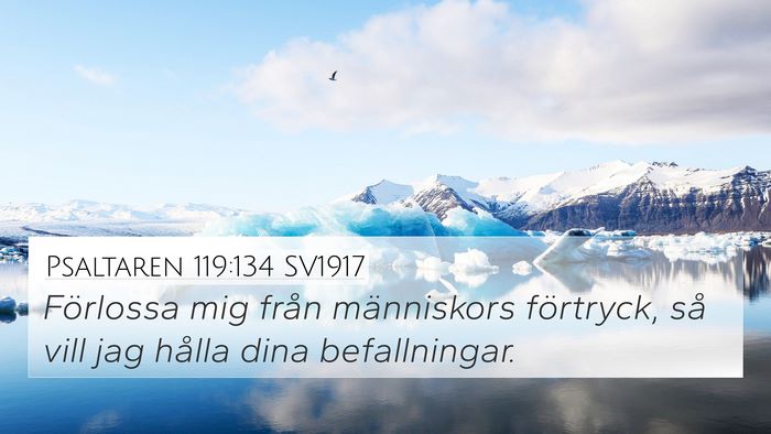 Psaltaren 119:134 SV1917 Bible Verse Image