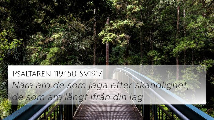 Psaltaren 119:150 SV1917 Bible Verse Image