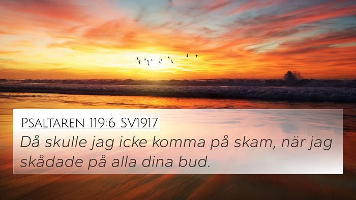 Psaltaren 119:6 SV1917 Bible Verse Image