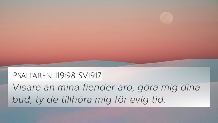 Psaltaren 119:98 SV1917 Bible Verse Image