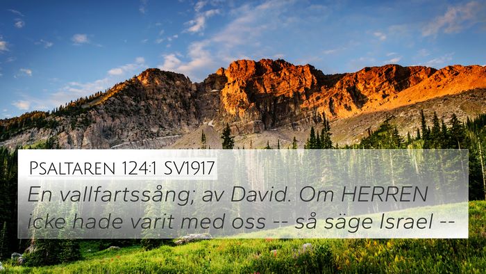 Psaltaren 124:1 SV1917 Bible Verse Image