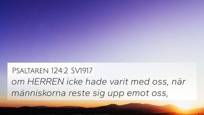 Psaltaren 124:2 SV1917 Bible Verse Image