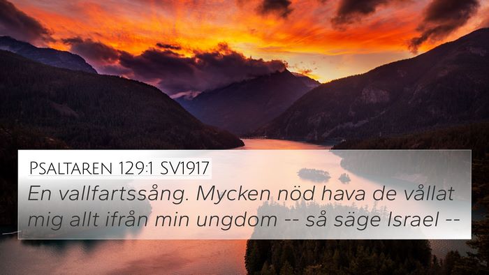 Psaltaren 129:1 SV1917 Bible Verse Image