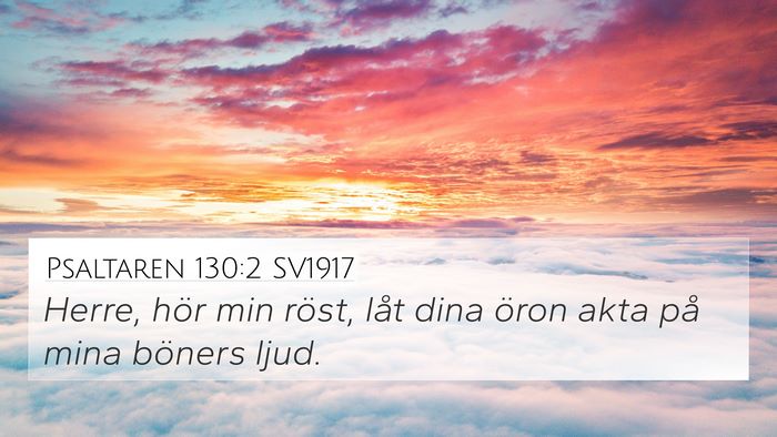 Psaltaren 130:2 SV1917 Bible Verse Image