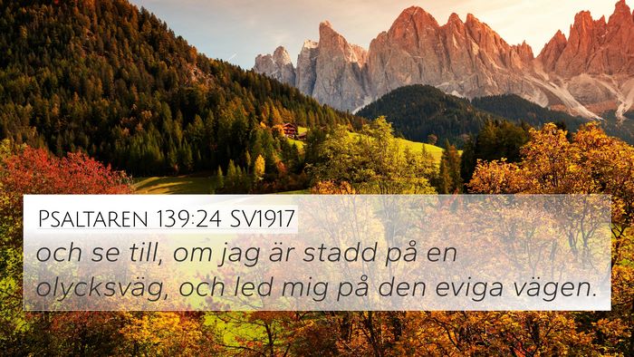 Psaltaren 139:24 SV1917 Bible Verse Image