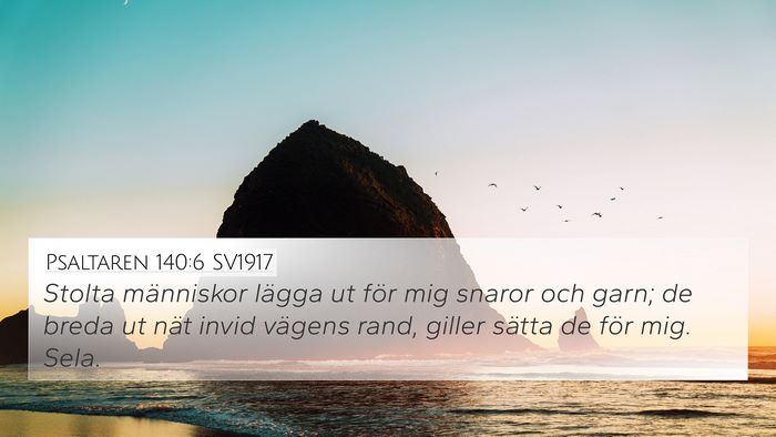 Psaltaren 140:6 SV1917 Bible Verse Image