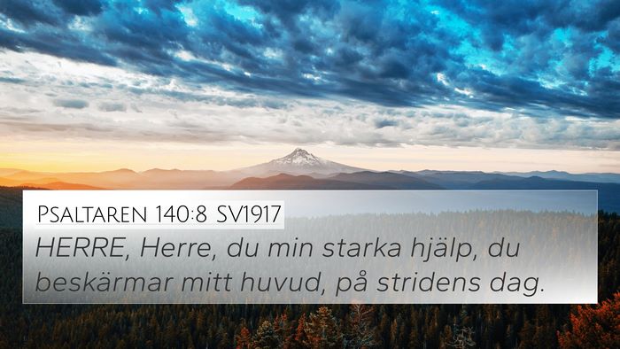 Psaltaren 140:8 SV1917 Bible Verse Image