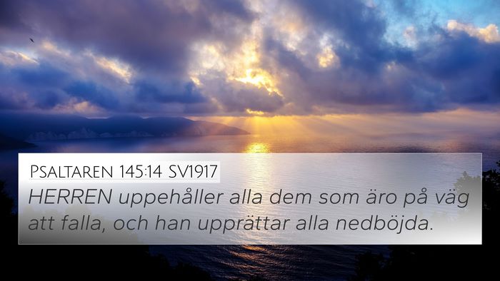 Psaltaren 145:14 SV1917 Bible Verse Image