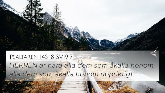 Psaltaren 145:18 SV1917 Bible Verse Image