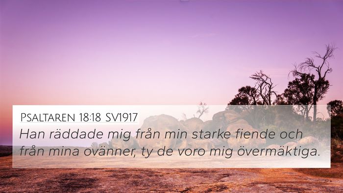Psaltaren 18:18 SV1917 Bible Verse Image