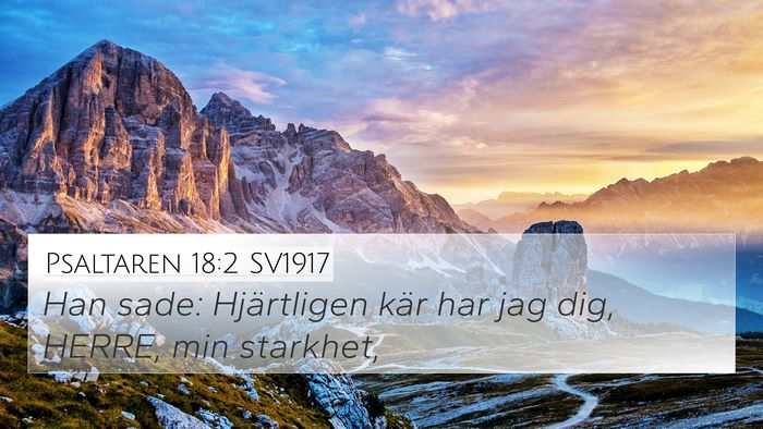 Psaltaren 18:2 SV1917 Bible Verse Image