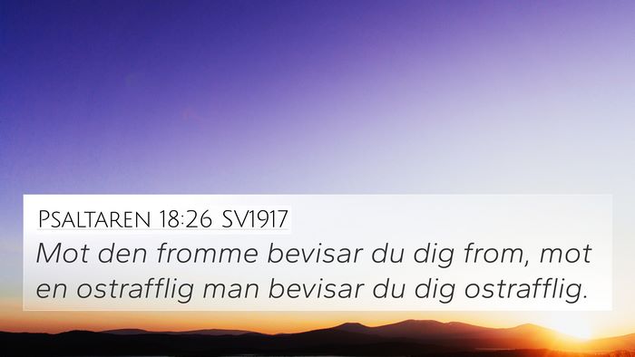Psaltaren 18:26 SV1917 Bible Verse Image