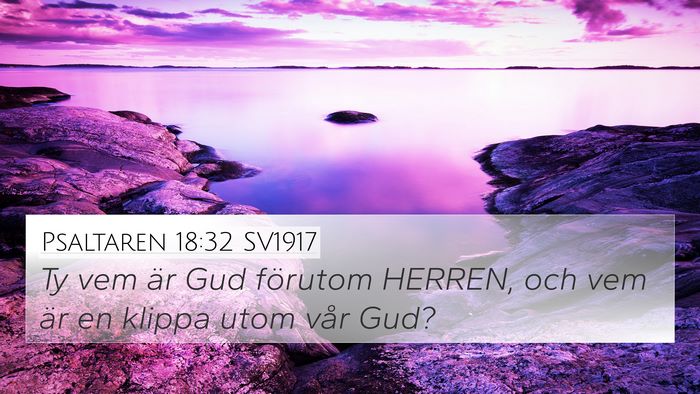 Psaltaren 18:32 SV1917 Bible Verse Image