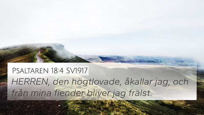 Psaltaren 18:4 SV1917 Bible Verse Image