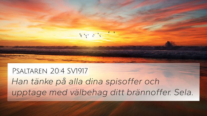 Psaltaren 20:4 SV1917 Bible Verse Image