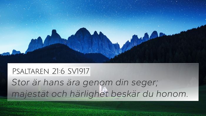 Psaltaren 21:6 SV1917 Bible Verse Image