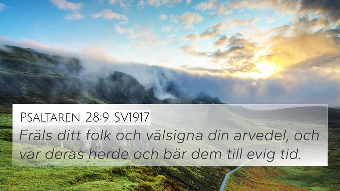 Psaltaren 28:9 SV1917 Bible Verse Image