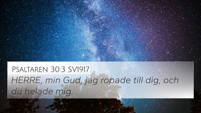 Psaltaren 30:3 SV1917 Bible Verse Image