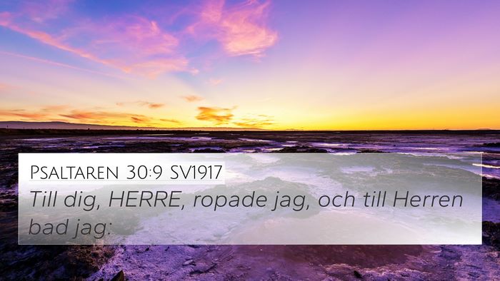 Psaltaren 30:9 SV1917 Bible Verse Image