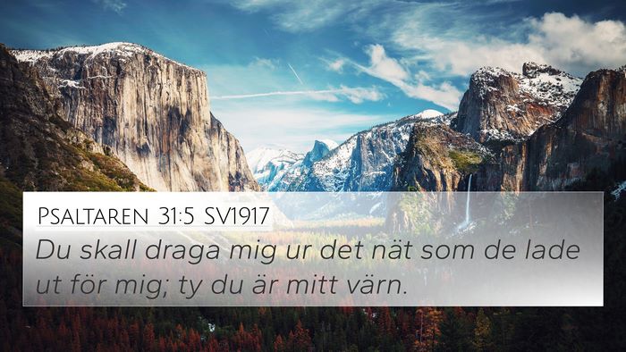 Psaltaren 31:5 SV1917 Bible Verse Image