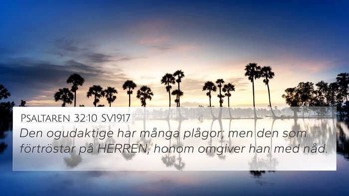 Psaltaren 32:10 SV1917 Bible Verse Image
