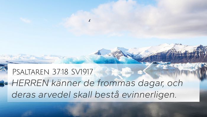 Psaltaren 37:18 SV1917 Bible Verse Image