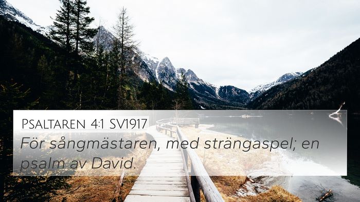 Psaltaren 4:1 SV1917 Bible Verse Image