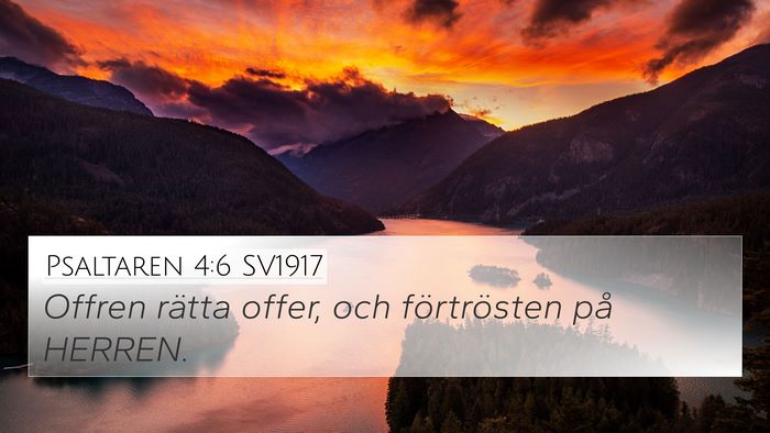 Psaltaren 4:6 SV1917 Bible Verse Image