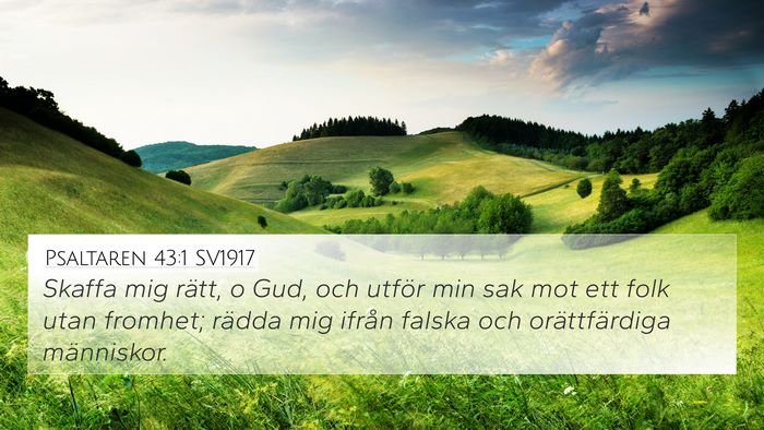 Psaltaren 43:1 SV1917 Bible Verse Image