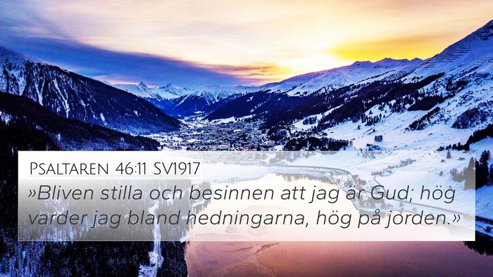 Psaltaren 46:11 SV1917 Bible Verse Image