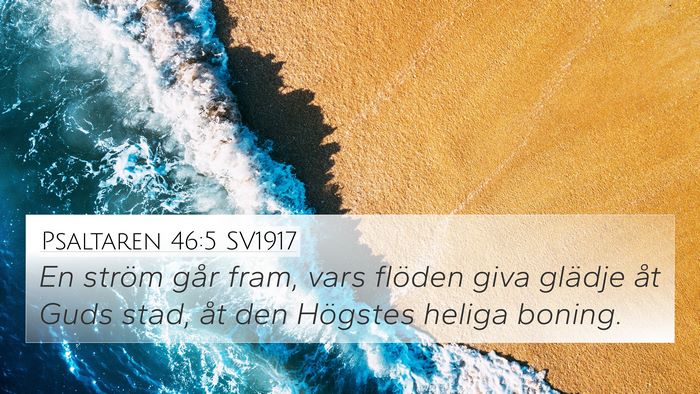 Psaltaren 46:5 SV1917 Bible Verse Image