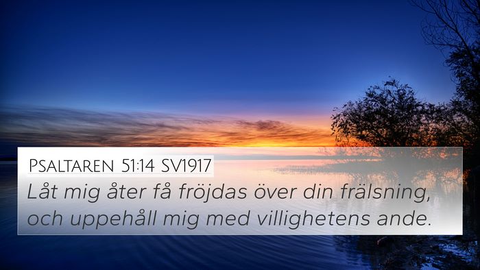 Psaltaren 51:14 SV1917 Bible Verse Image