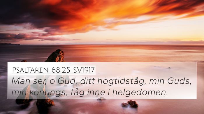 Psaltaren 68:25 SV1917 Bible Verse Image