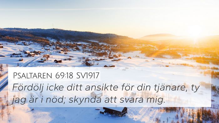 Psaltaren 69:18 SV1917 Bible Verse Image