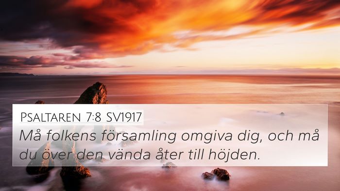 Psaltaren 7:8 SV1917 Bible Verse Image