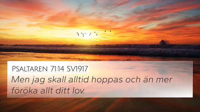 Psaltaren 71:14 SV1917 Bible Verse Image