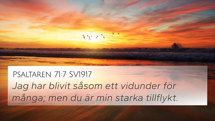 Psaltaren 71:7 SV1917 Bible Verse Image