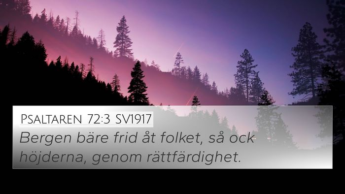 Psaltaren 72:3 SV1917 Bible Verse Image