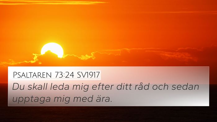 Psaltaren 73:24 SV1917 Bible Verse Image