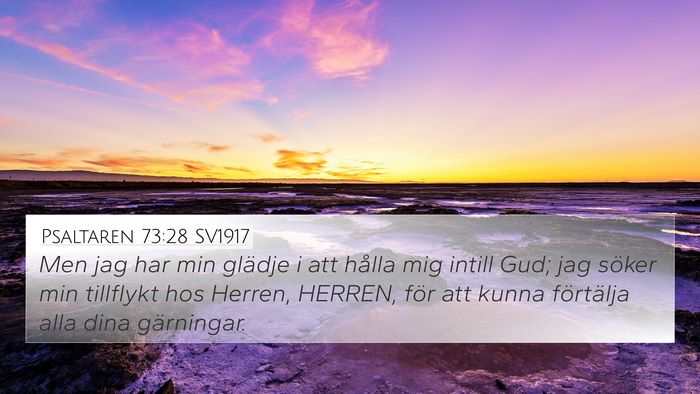 Psaltaren 73:28 SV1917 Bible Verse Image