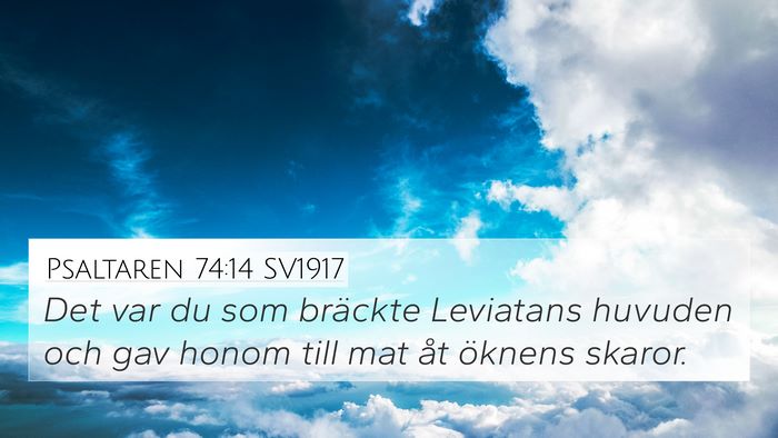 Psaltaren 74:14 SV1917 Bible Verse Image