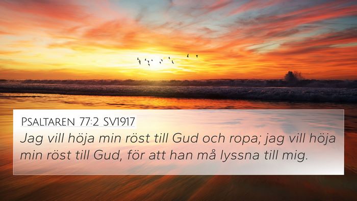 Psaltaren 77:2 SV1917 Bible Verse Image