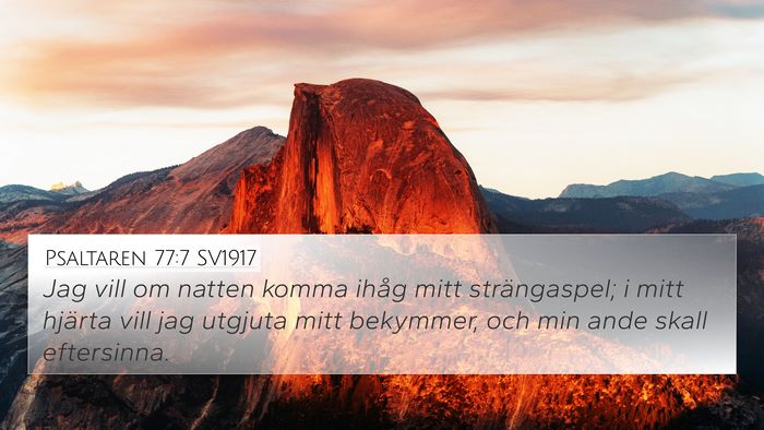 Psaltaren 77:7 SV1917 Bible Verse Image
